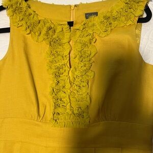 Ann Taylor Yellow Ruffle Dress